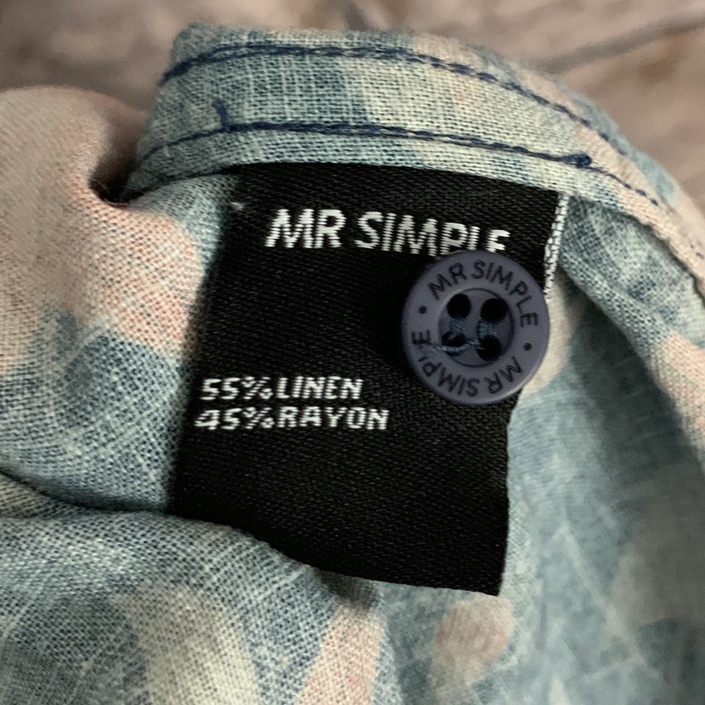 Mr Simple Printed Button Down Shirt - image 5